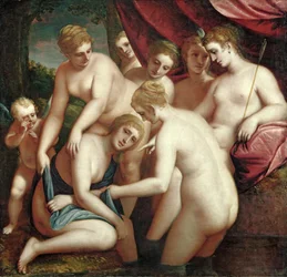 Diana entdeckt die Schwangerschaft von Kallisto, 1570